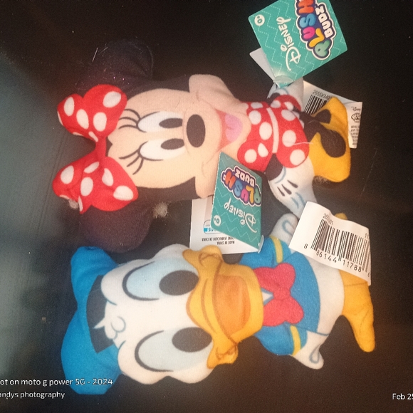 Disney Plush Duo - Blue Donald Duck & Red Minnie Mouse - Picture 2 of 3